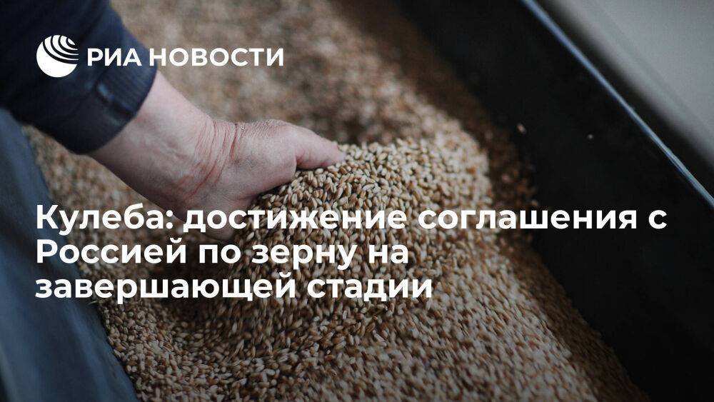 Глава МИД Кулеба: Украина находится в двух шагах от соглашения с Россией по экспорту зерна