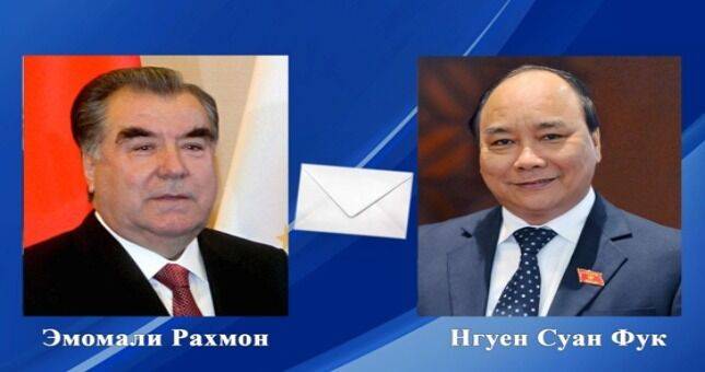 Президент Республики Таджикистан Эмомали Рахмон и Президент Социалистической Республики Вьетнам Нгуен Суан Фук обменялись поздравительными телеграммами