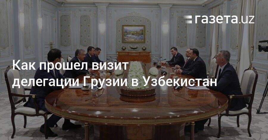 Как прошел визит грузинской делегации в Узбекистан