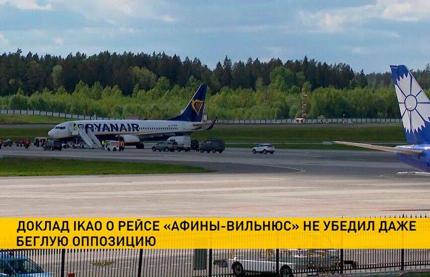 Доклад ИКАО о посадке рейса Ryanair в Минске раскритиковали даже в оппозиции