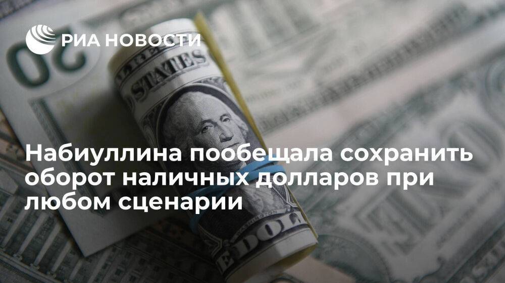 Набиуллина заявила, что наличные доллары в России будут обращаться в любом случае