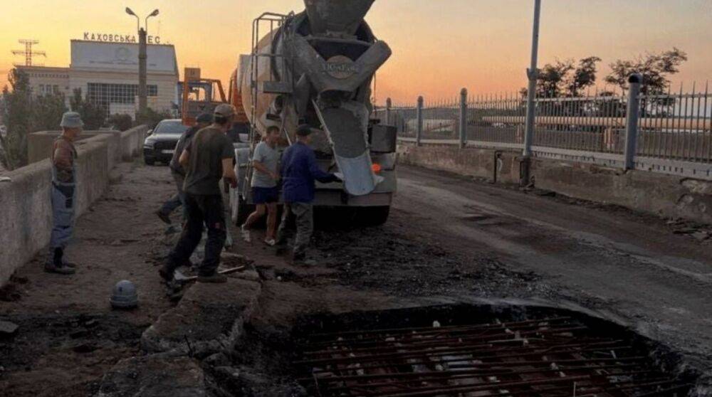 В Херсонской области захватчики пытаются отремонтировать мосты
