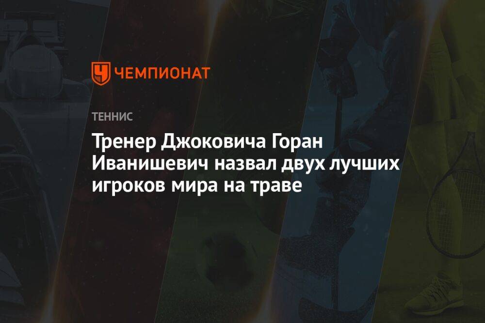 Тренер Джоковича Горан Иванишевич назвал двух лучших игроков мира на траве