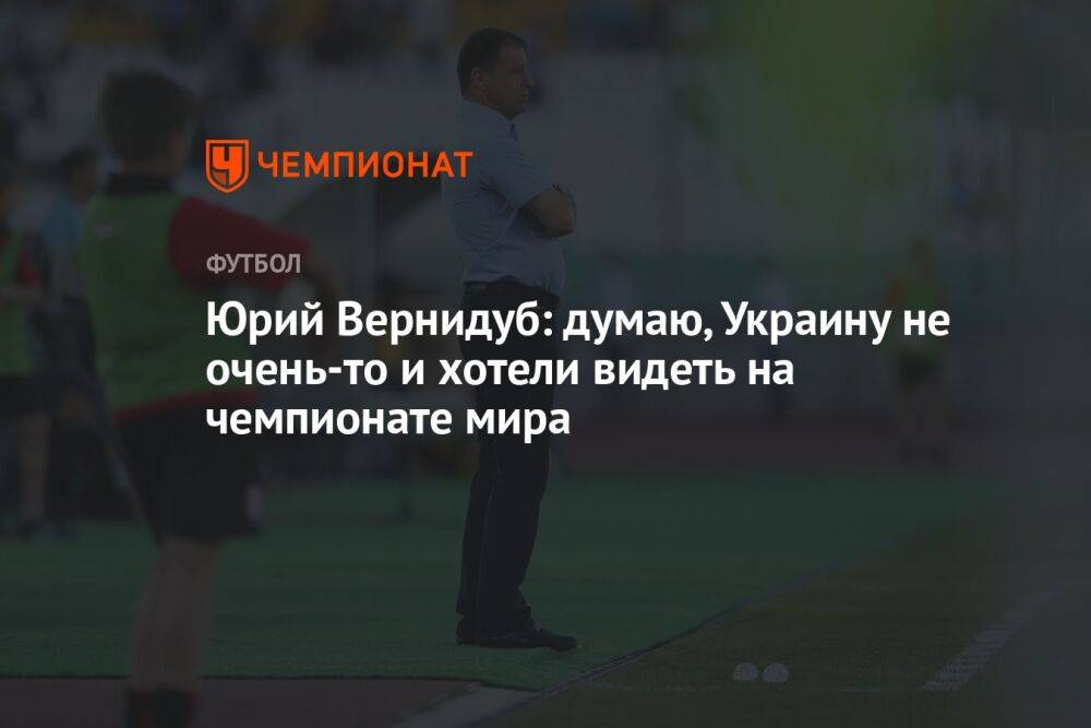 Юрий Вернидуб: думаю, Украину не очень-то и хотели видеть на чемпионате мира