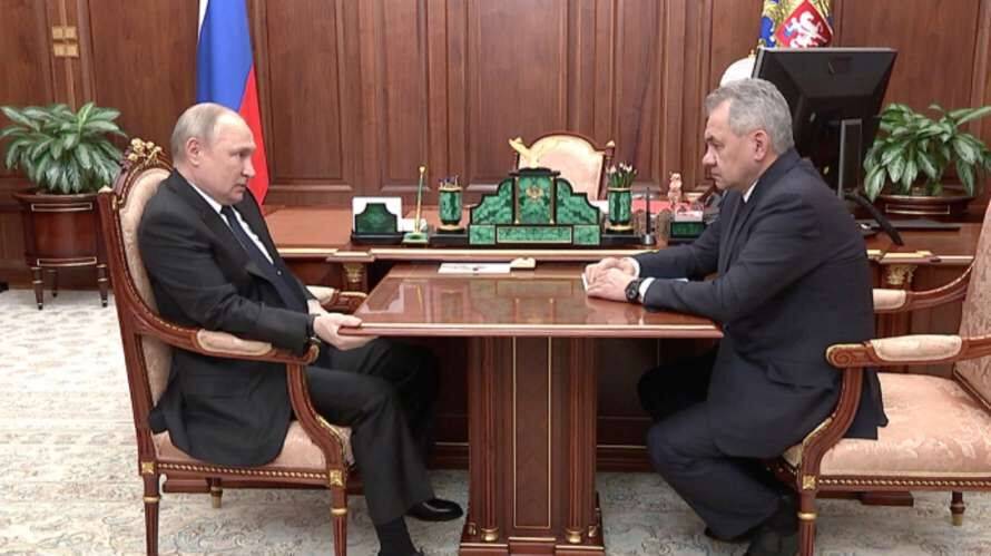 Шойгу доложил Путину о захвате всей Луганщины