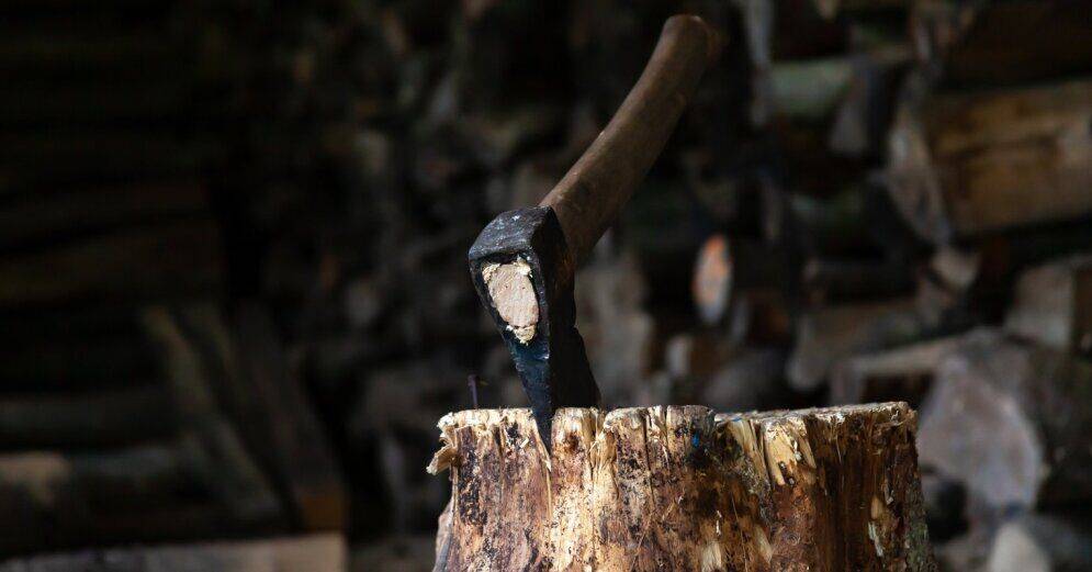 Жители Латвии все чаше получают травмы при заготовке дров