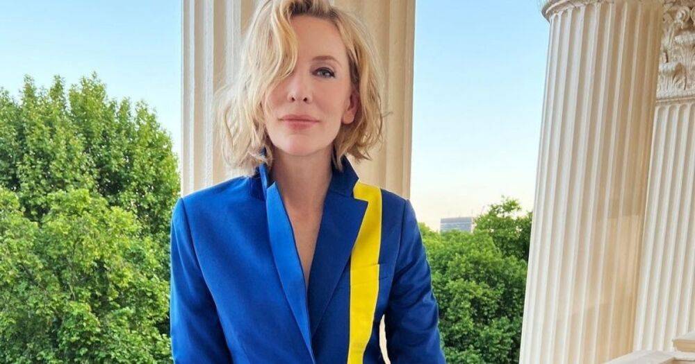 Кейт Бланшетт появилась в костюме цветов украинского флага