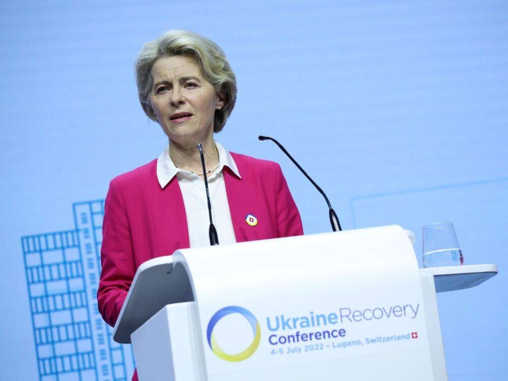 Глава Еврокомиссии начала свое выступление на конференции по восстановлению Украины словами про погибшего активиста Ратушного