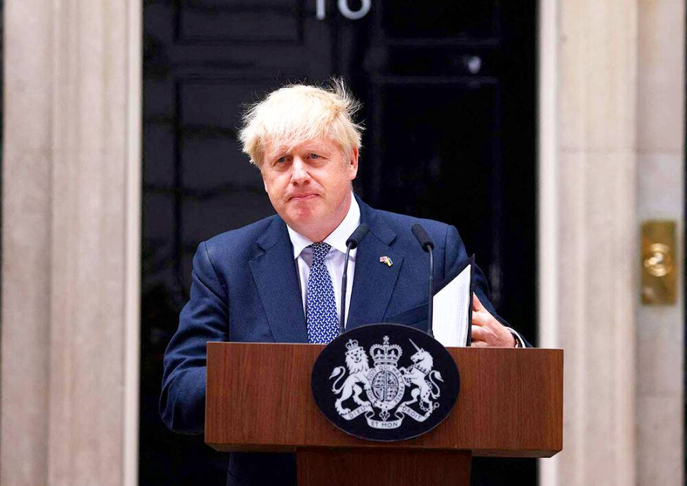 Премьер Великобритании Борис Джонсон объявил об отставке