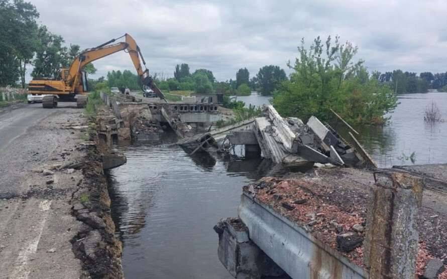 Названо терміни відновлення мосту через Ірпінь на Київщині