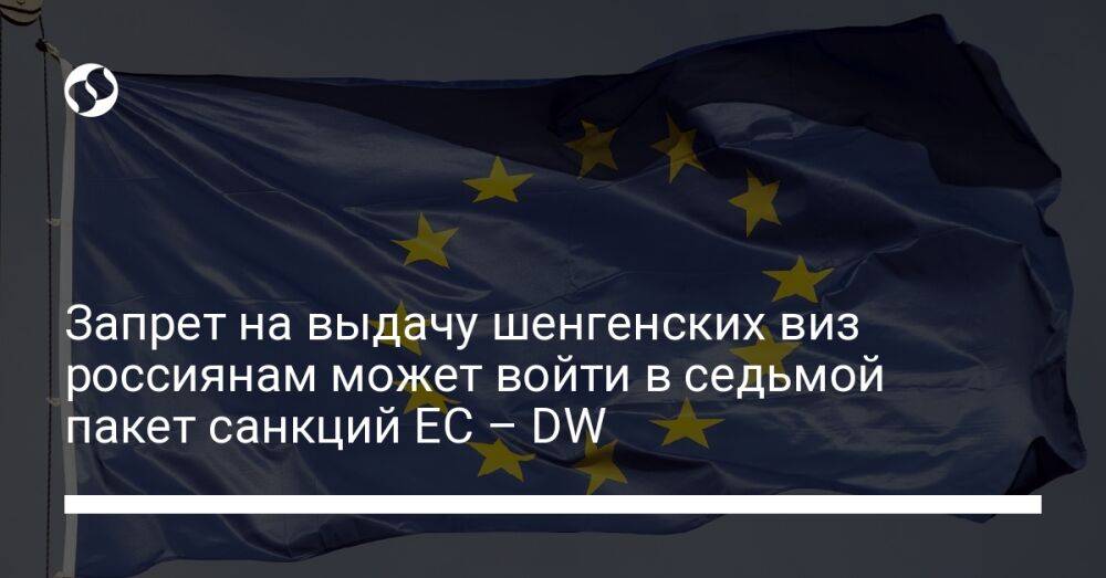 Запрет на выдачу шенгенских виз россиянам может войти в седьмой пакет санкций ЕС – DW