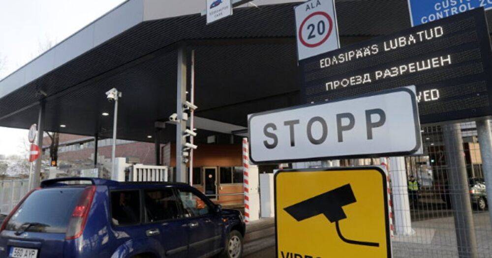 На российско-эстонской границе выстроилась очередь из желающих покинуть страну (видео)
