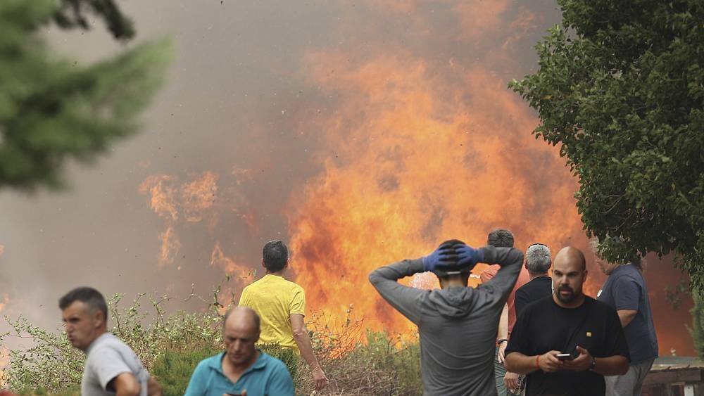 Испания: эвакуация из-за лесных пожаров