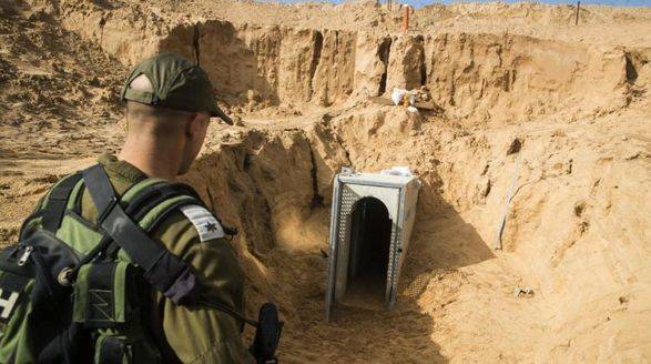 Армия Израиля заявила, что обнаружила тайный тоннель для атаки из Сектора Газа
