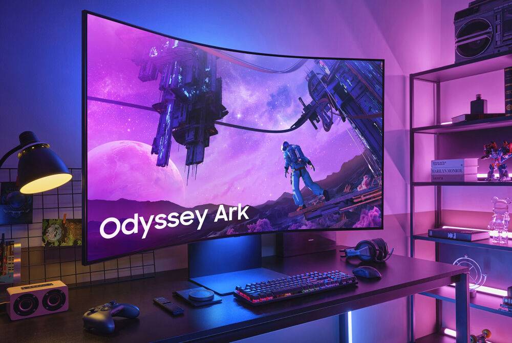 Samsung Odyssey Ark — «самый большой» игровой монитор с 55-дюймовым изогнутым экраном Quantum Mini-LED 4K за $3500