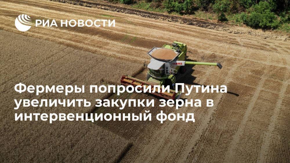 Фермеры попросили Путина о поручении увеличить закупки зерна в интервенционный фонд