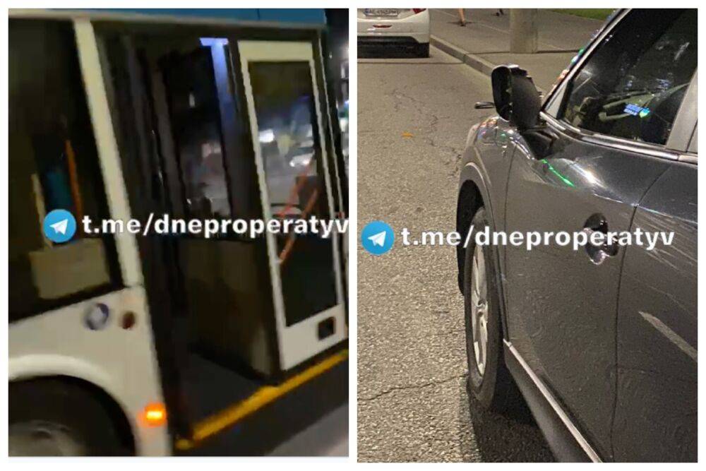 Пьяный водитель троллейбуса устроил ДТП в Днепре, кадры: "Жена сообщила трагическую новость"