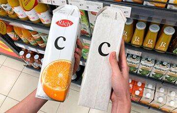 Белорусы заметили в магазинах сок в странной упаковке