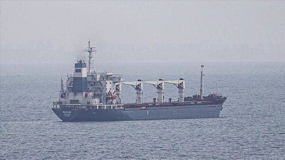 Первое украинское судно с зерном Razoni вошло в территориальные воды Турции