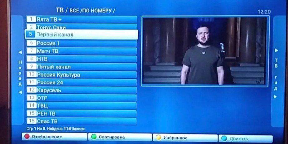 В день Крымской платформы. Хакеры взломали российские телеканалы и показали обращение Зеленского