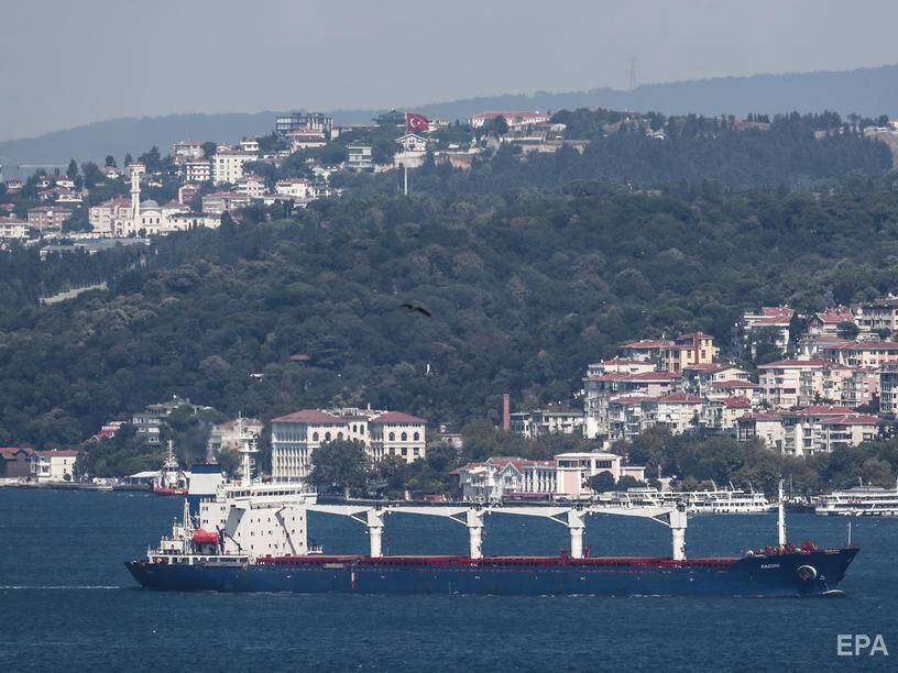 "Люди во всем мире ждут". США поприветствовали первый украинский корабль с продовольствием, который прошел Черное море