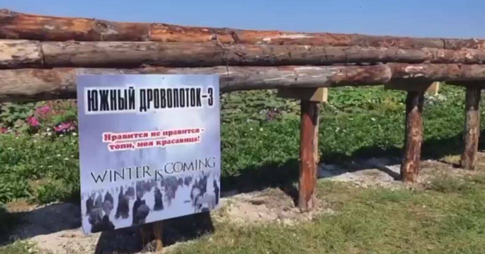 "Из г*вна и палок": в России построили деревянный заменитель "Северного потока-2" (ВИДЕО)