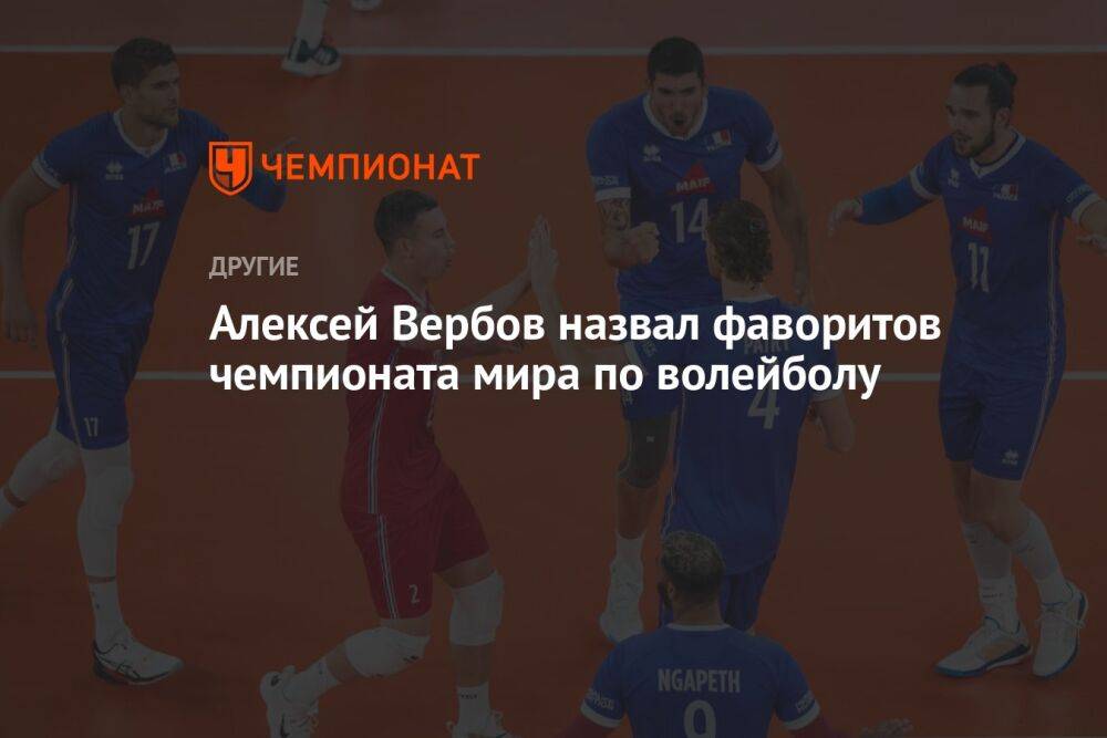 Алексей Вербов назвал фаворитов чемпионата мира по волейболу