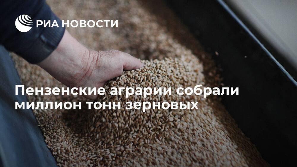 Губернатор Мельниченко: аграрии Пензенской области собрали миллион тонн зерна