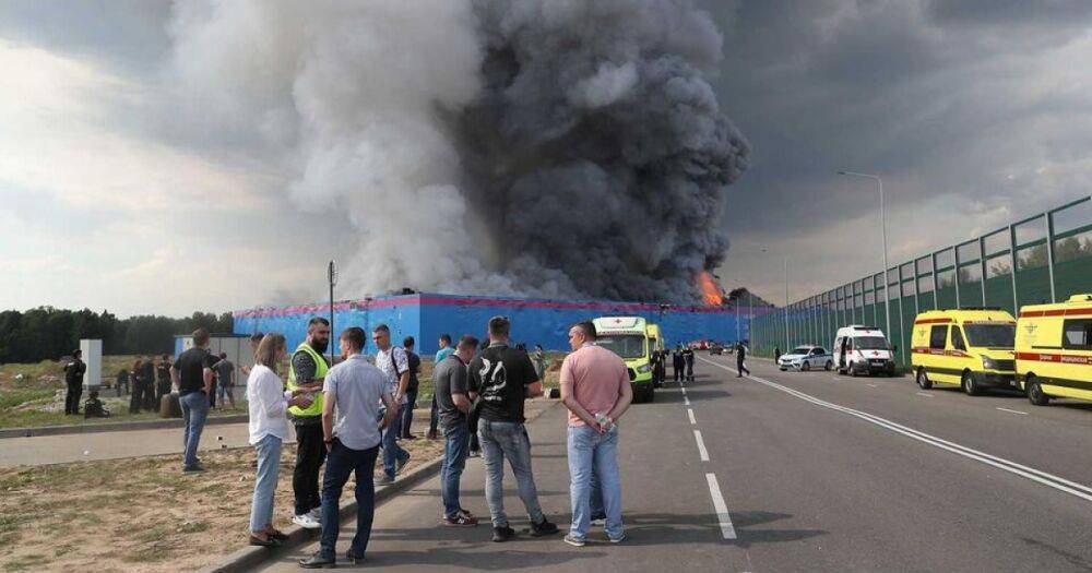 Спустя 6 дней: пожар на складе OZON в Подмосковье полностью потушили (видео)