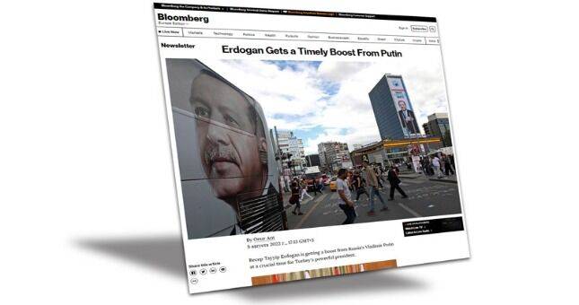 Bloomberg: Путин поддержал Эрдогана перед выборами в Турции