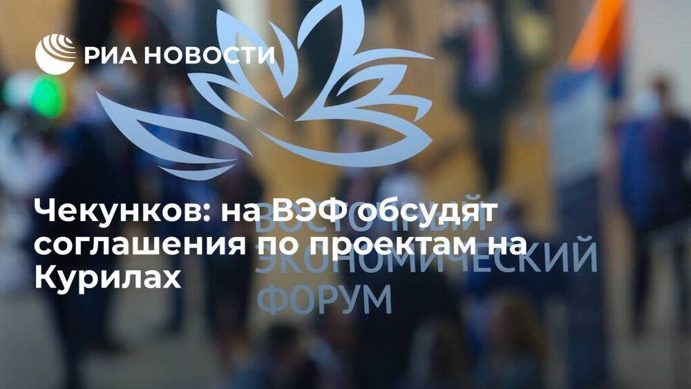 Чекунков: на ВЭФ обсудят соглашения с иностранным бизнесом по проектам на Курилах