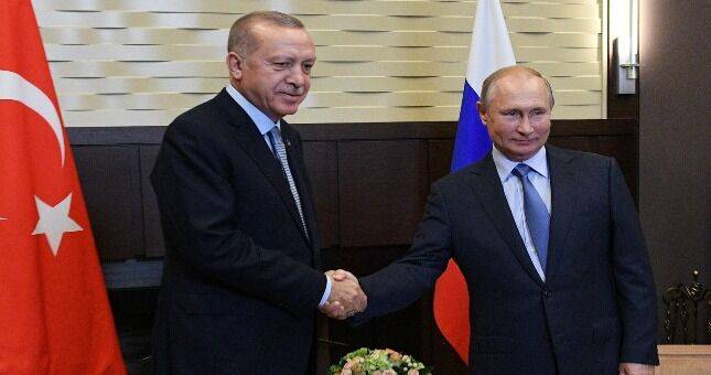 Названа главная тема переговоров Путина и Эрдогана