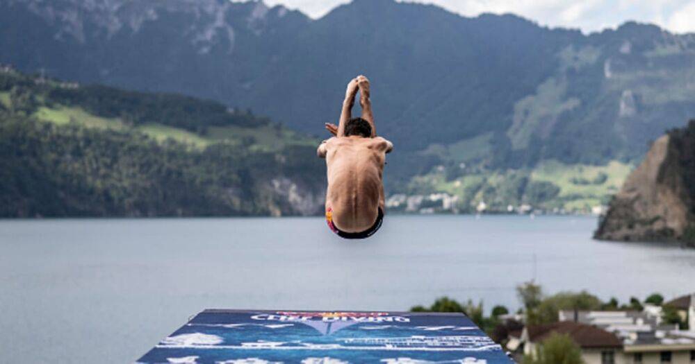 Хайдайвинг. Видео и результаты Red Bull Cliff Diving 2022 в Швейцарии