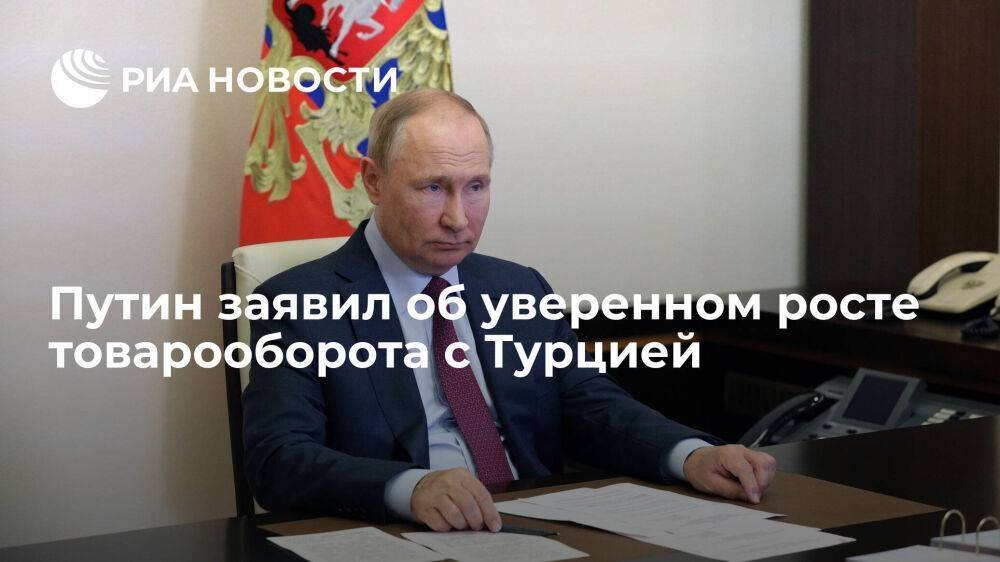 Президент Путин заявил, что товарооборот России и Турции уверенно растет