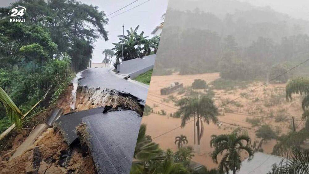 По Пуэрто-Рико ударил тропический ураган Фиона: страна погрузилась во тьму