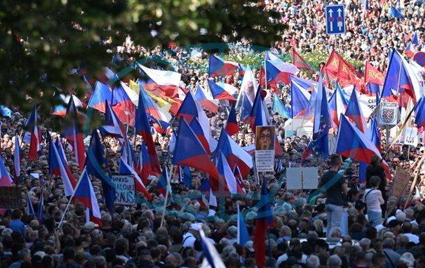В Чехии прошел масштабный пророссийский митинг