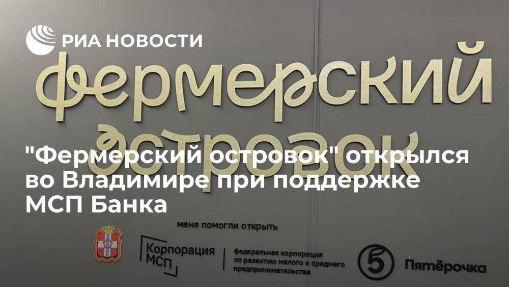 "Фермерский островок" открылся во Владимире при поддержке МСП Банка