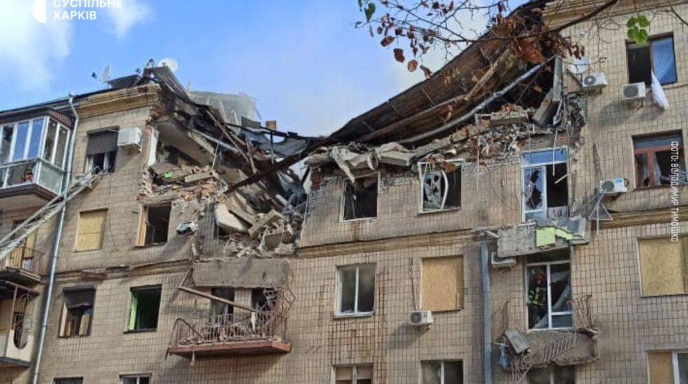 Атака на Харьков: ракеты попали в жилой дом и админздание