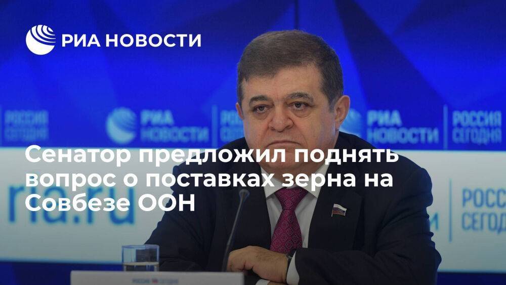Сенатор Джабаров предложил поднять вопрос о поставках зерна с Украины на Совбезе ООН