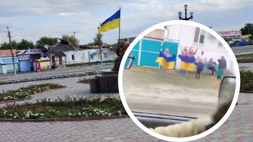 С украинскими флагами: военные показали, как их встречают на деоккупированных землях