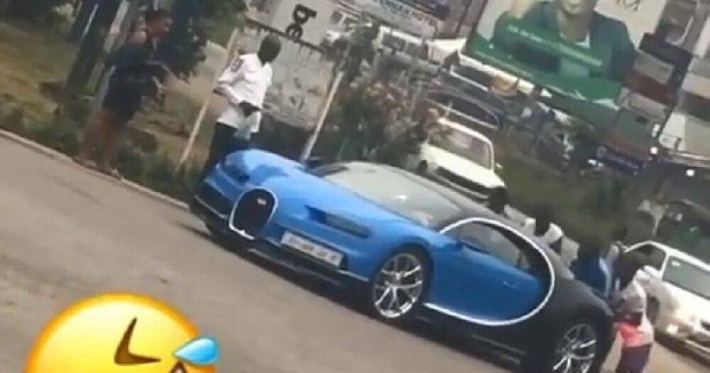 Сломавшийся суперкар Bugatti Chiron за $3 миллиона пришлось толкать по дороге (видео)