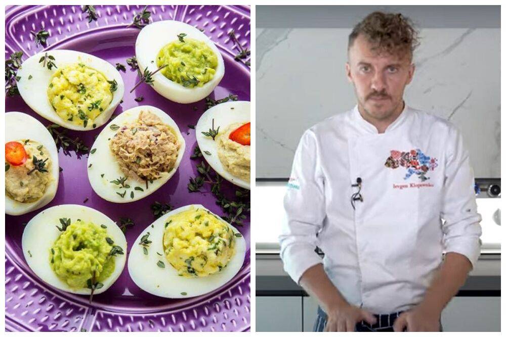 Легкая закуска к любому блюдо: "Мастер Шеф" Клопотенко поделился рецептом четырех начинок для фаршированных яиц