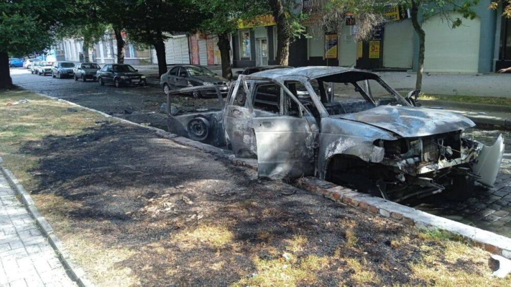 В Бердянске взорван автомобиль главы российской администрации