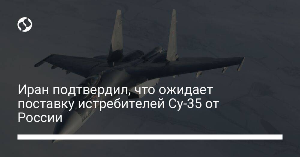 Иран подтвердил, что ожидает поставку истребителей Су-35 от России
