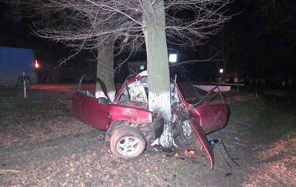 Под Одессой авто врезалось в дерево, погиб отец с двумя детьми