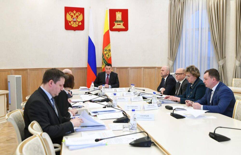 На совещании Игоря Рудени с зампредами правительства Тверской области обсудили исполнение поручений Президента РФ