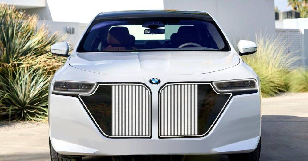 Новые модели BMW могут получить умную решетку радиатора со скрытыми фарами (фото)