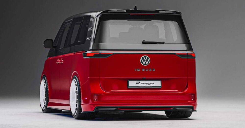 Новейший электрический минивэн Volkswagen ID.Buzz получил стильный тюнинг (фото)