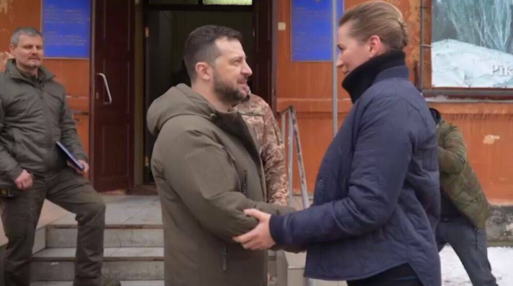 Зеленский в Николаеве встретился с премьером Дании и посетил госпиталь