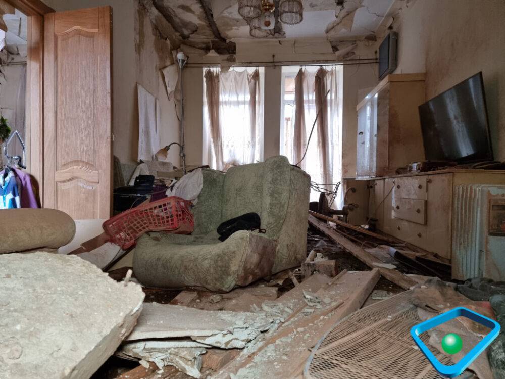 Разбитый ракетой дом в Харькове предварительно восстановлению подлежит — ХОВА